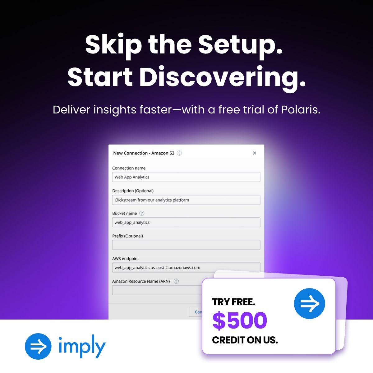 Imply LinkedIn Ad Creative Example - Ad Library for DevTools