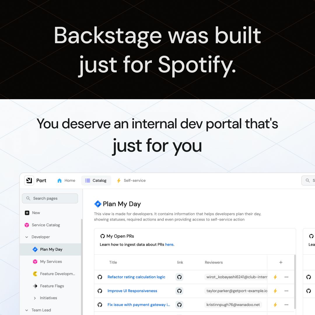 Port LinkedIn Ad Creative Example - Ad Library for DevTools