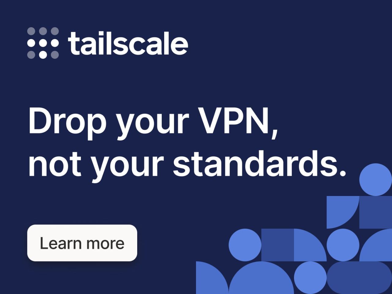 Tailscale LinkedIn Ad Creative Example - Ad Library for DevTools