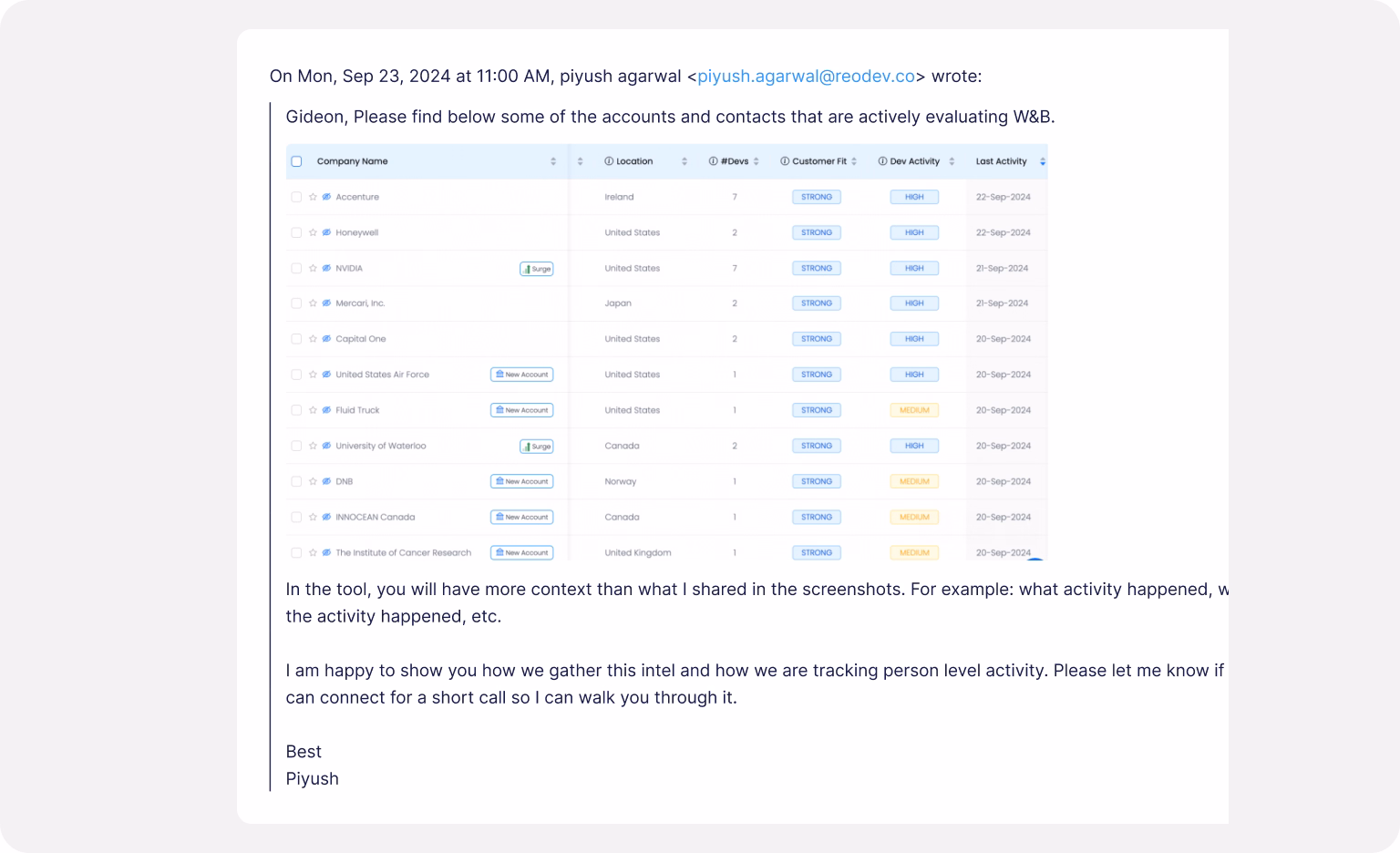 Reo.Dev Cold Email Outreach Playbook - Third Email Breakdown for DevTool Companies
