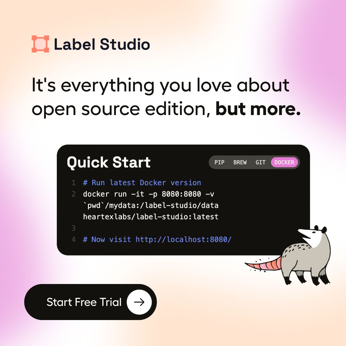 HumanSignal LinkedIn Ad Creative Example - Ad Library for DevTools