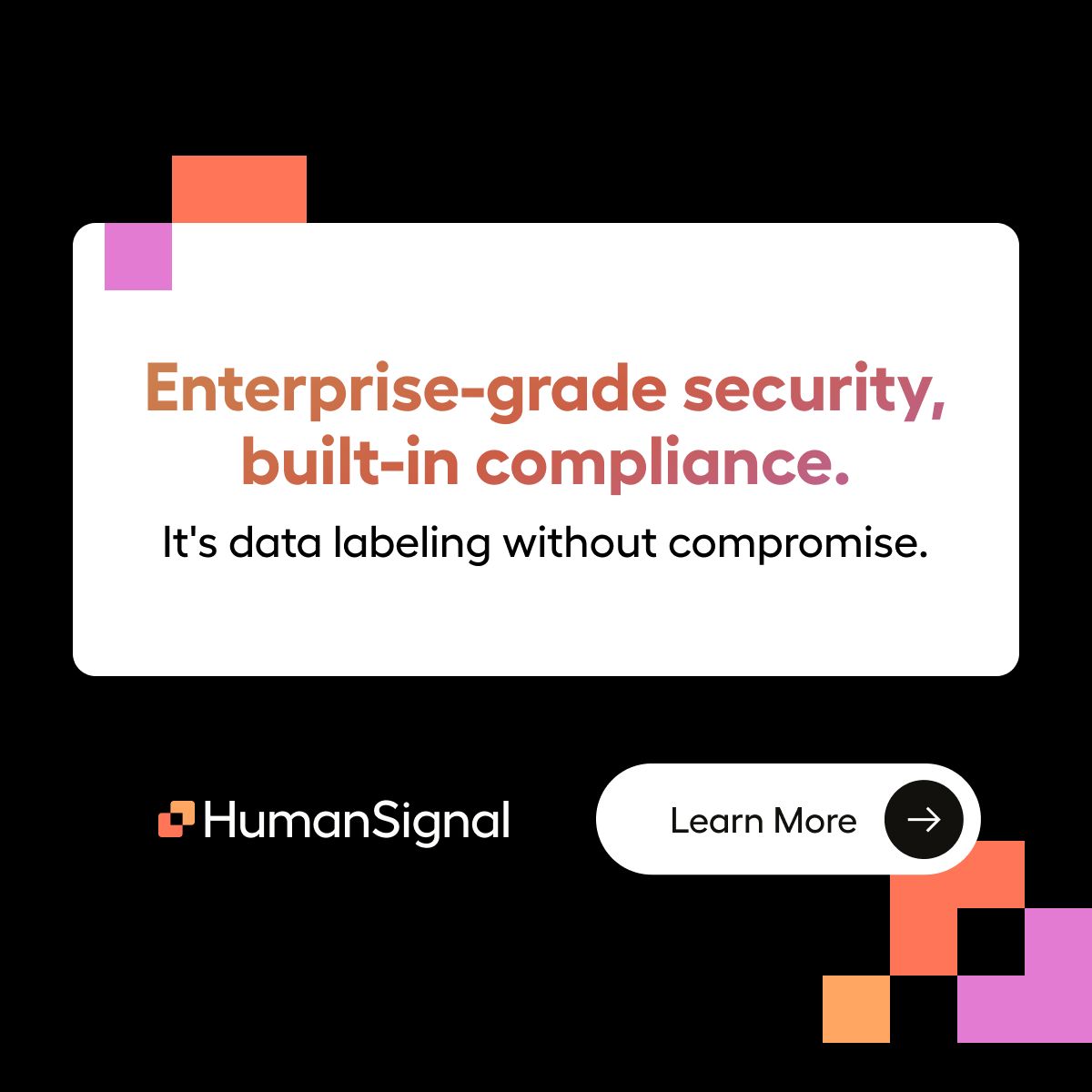 HumanSignal LinkedIn Ad Creative Example - Ad Library for DevTools