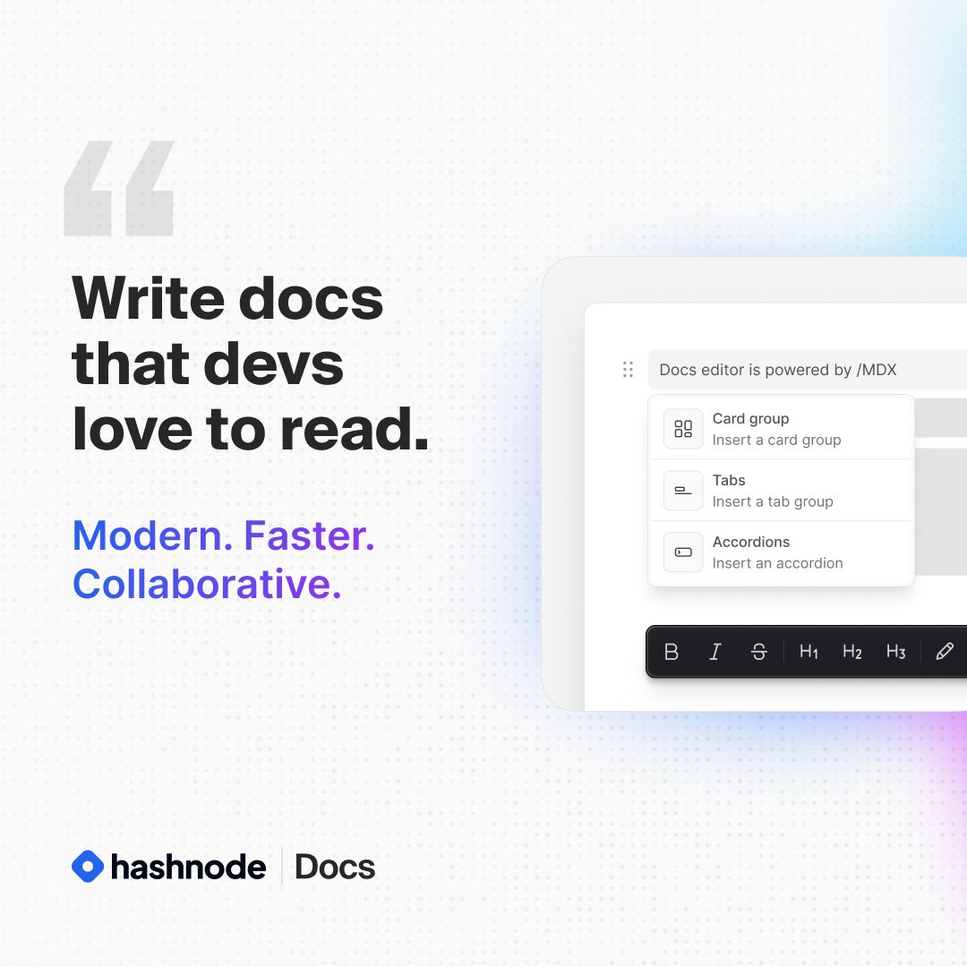 Hashnode LinkedIn Ad Creative Example - Ad Library for DevTools