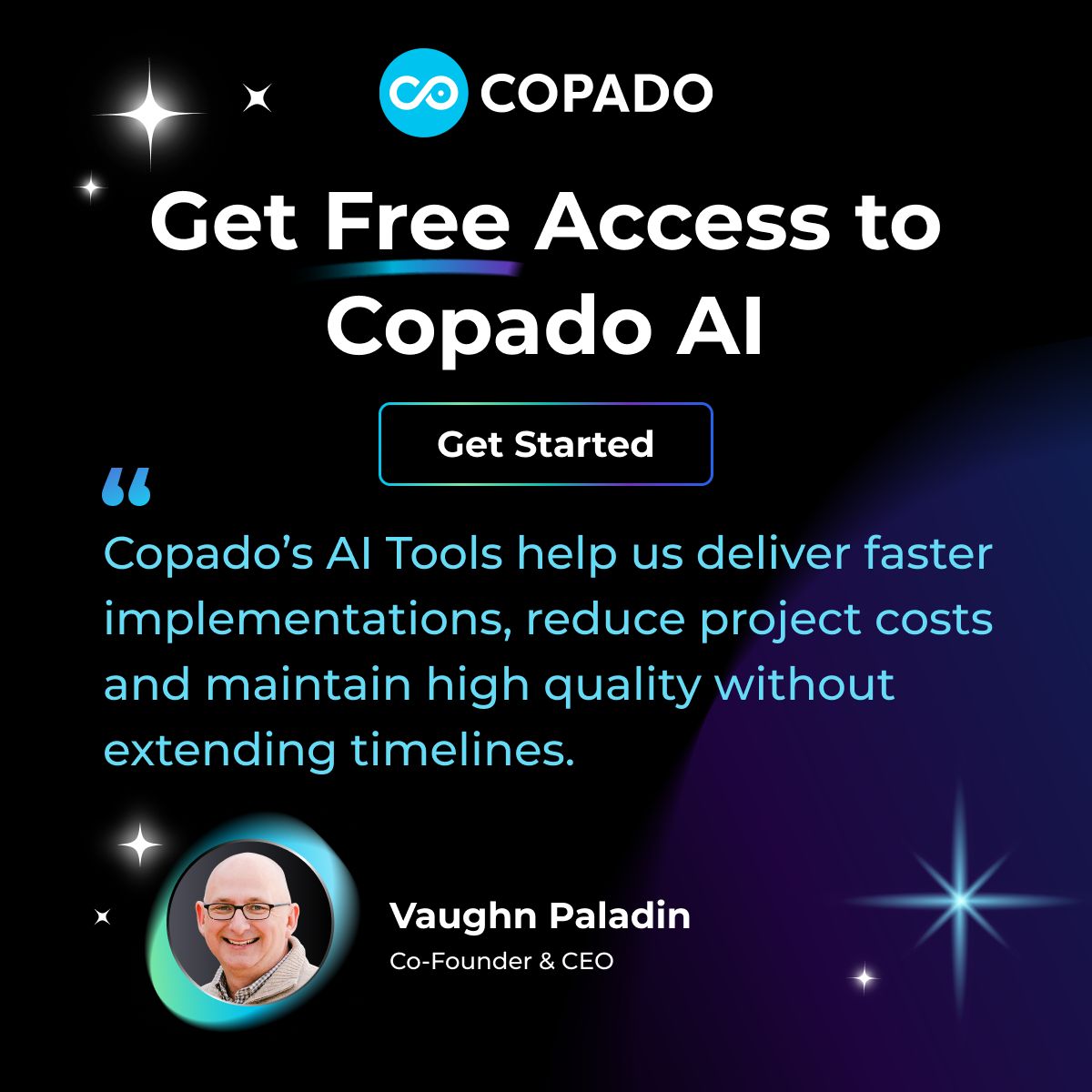 Copado LinkedIn Ad Creative Example - Ad Library for DevTools
