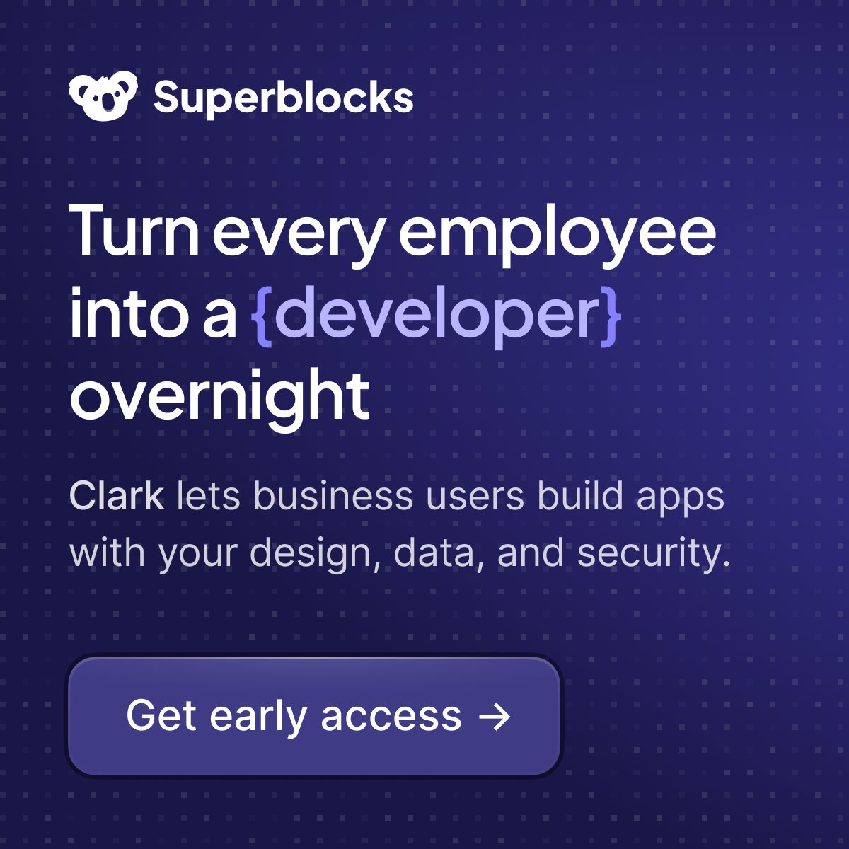 Superblocks LinkedIn Ad Creative Example - Ad Library for DevTools