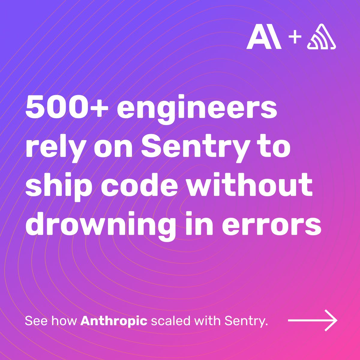 Sentry LinkedIn Ad Creative Example - Ad Library for DevTools
