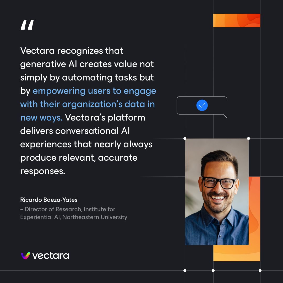 Vectara LinkedIn Ad Creative Example - Ad Library for DevTools