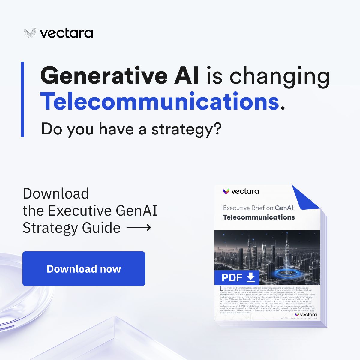 Vectara LinkedIn Ad Creative Example - Ad Library for DevTools