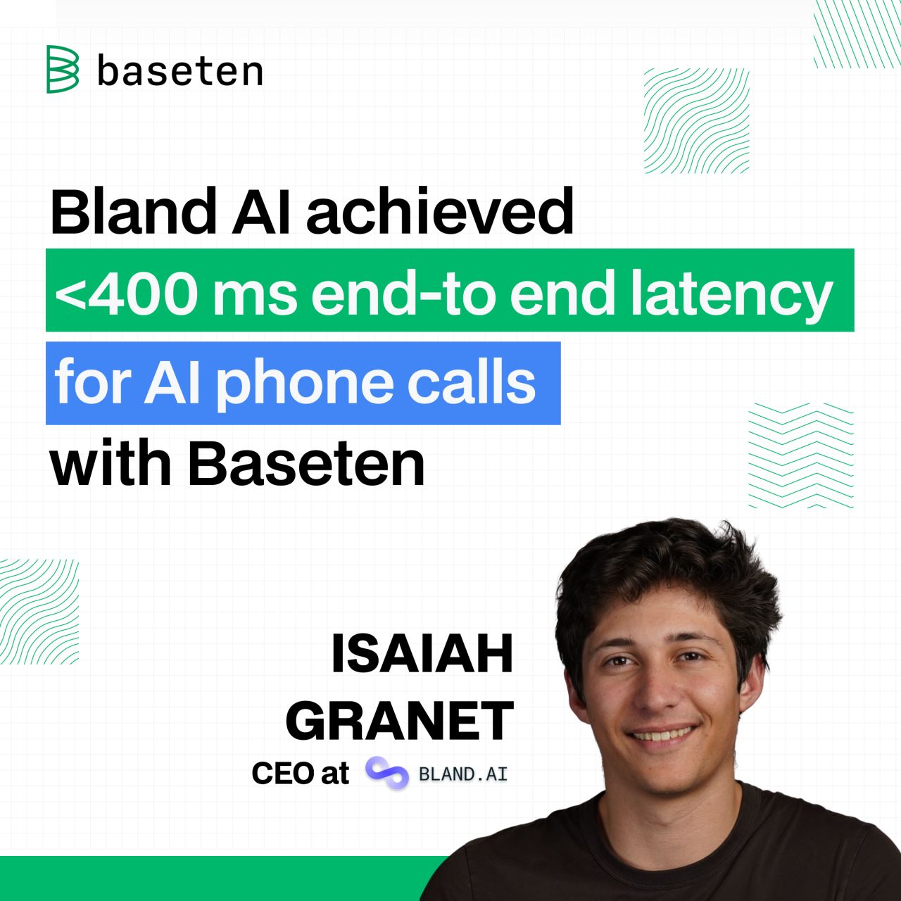 Baseten LinkedIn Ad Creative Example - Ad Library for DevTools