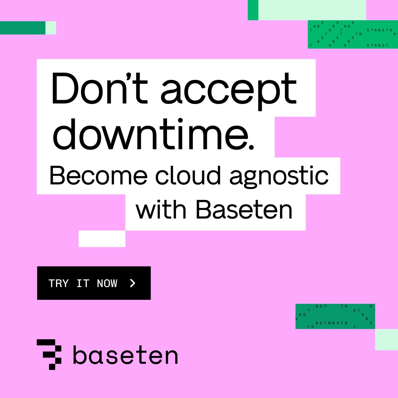 Baseten LinkedIn Ad Creative Example - Ad Library for DevTools