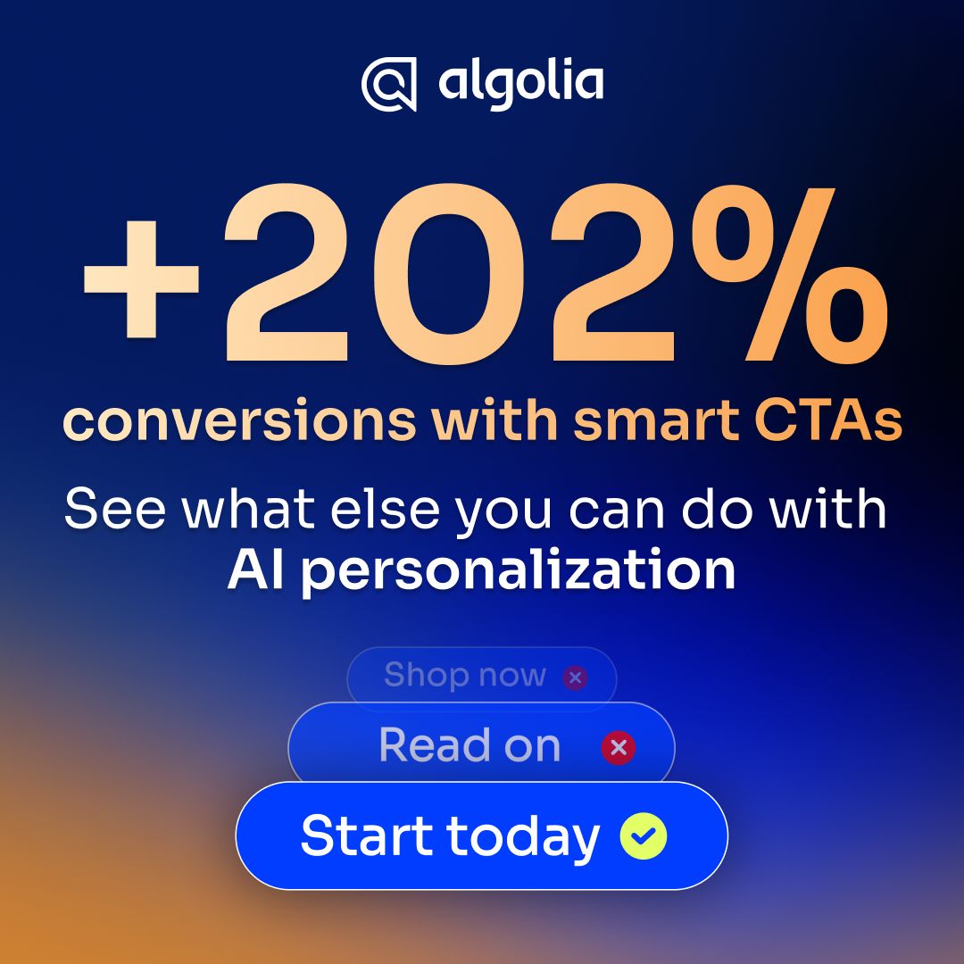 Algolia LinkedIn Ad Creative Example - Ad Library for DevTools