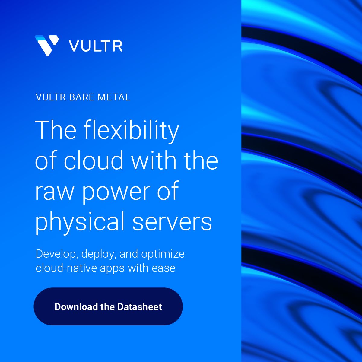 Vultr LinkedIn Ad Creative Example - Ad Library for DevTools
