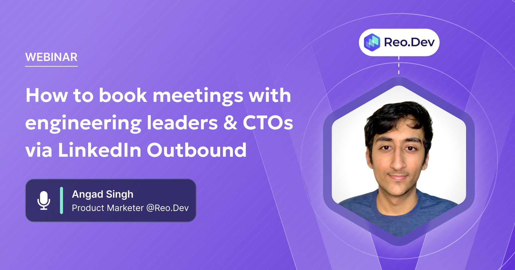 Webinar Thumbnail - How to book meetings with engineering leaders & CTOs via LinkedIn Outbound