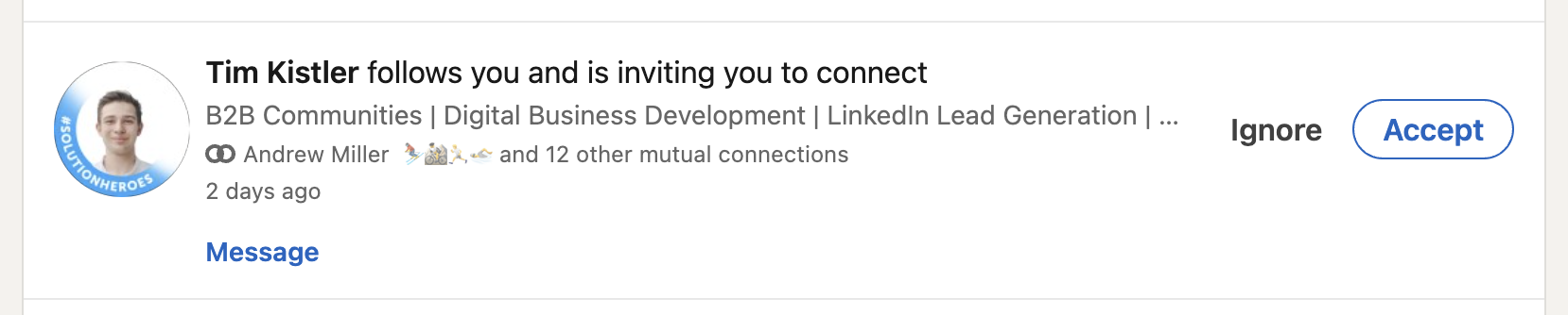 Optimize for LinkedIn Connection Request