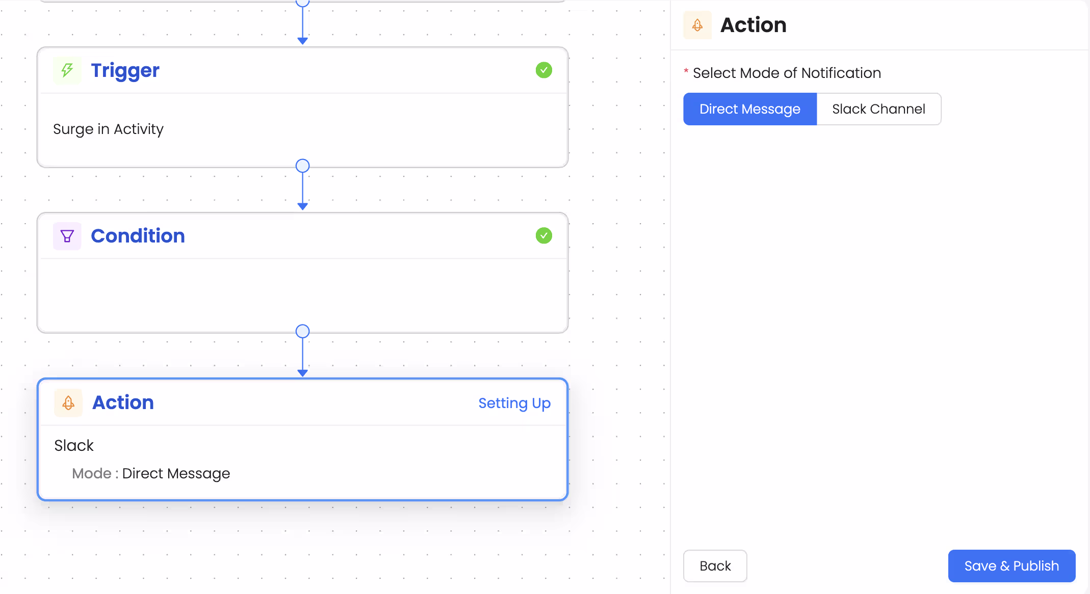 Set Up Action ‘Get Alerts via Slack’