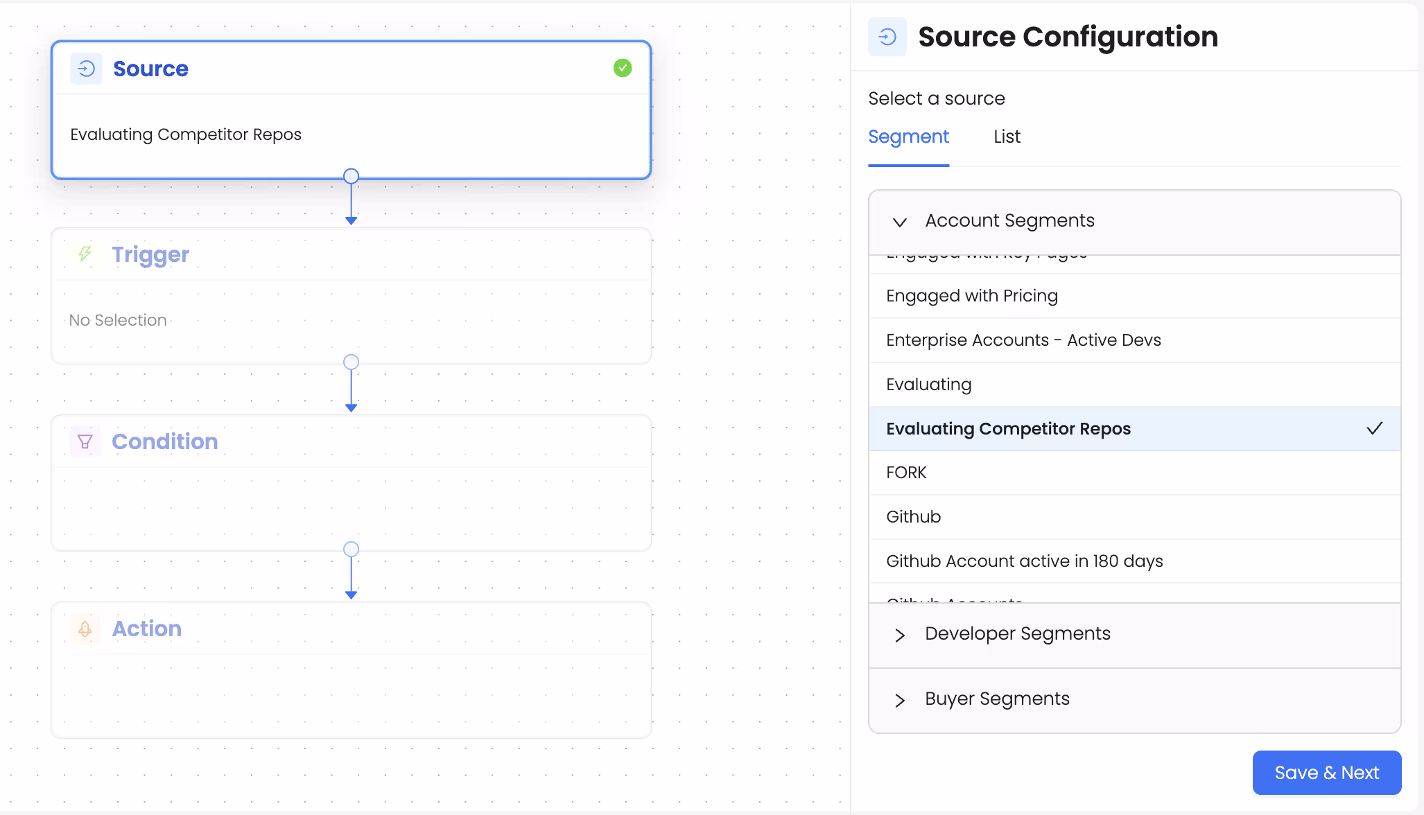 Set up an automation to get alerted whenever a new account is active