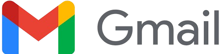 Gmail logo featuring a multicolored M icon next to the word 'Gmail'.