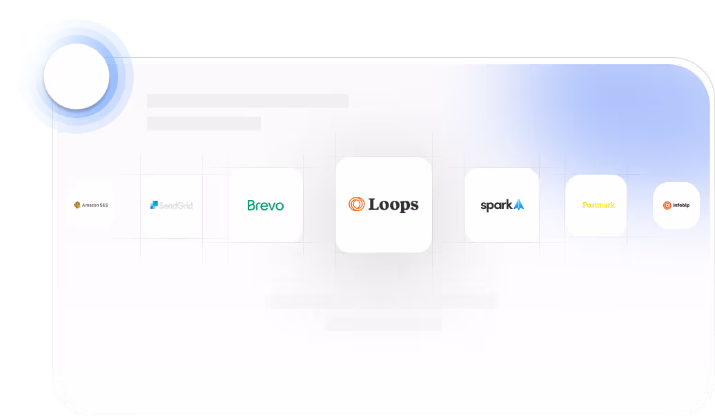 dashboard showing different logo of different companies