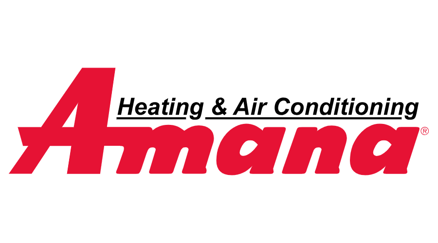 Amana Heating & Air Conditioning logo in red and black