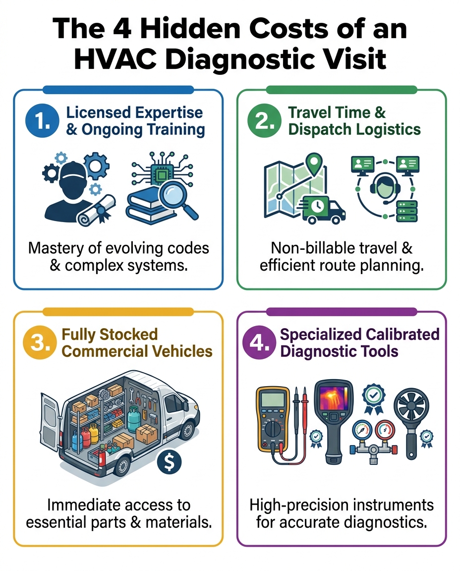 The 4 Hidden Costs of an HVAC Diagnostic Visit