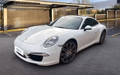 Voiture porsche 911 blanche 