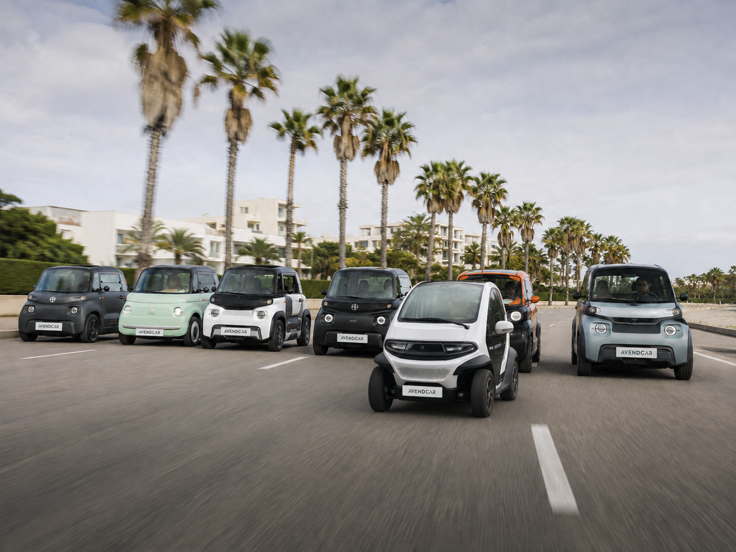Citroën Ami, Fiat Topolino, Ligier Myli, Silence S04, Mobilize Duo, XEV YOYO, Voiture 