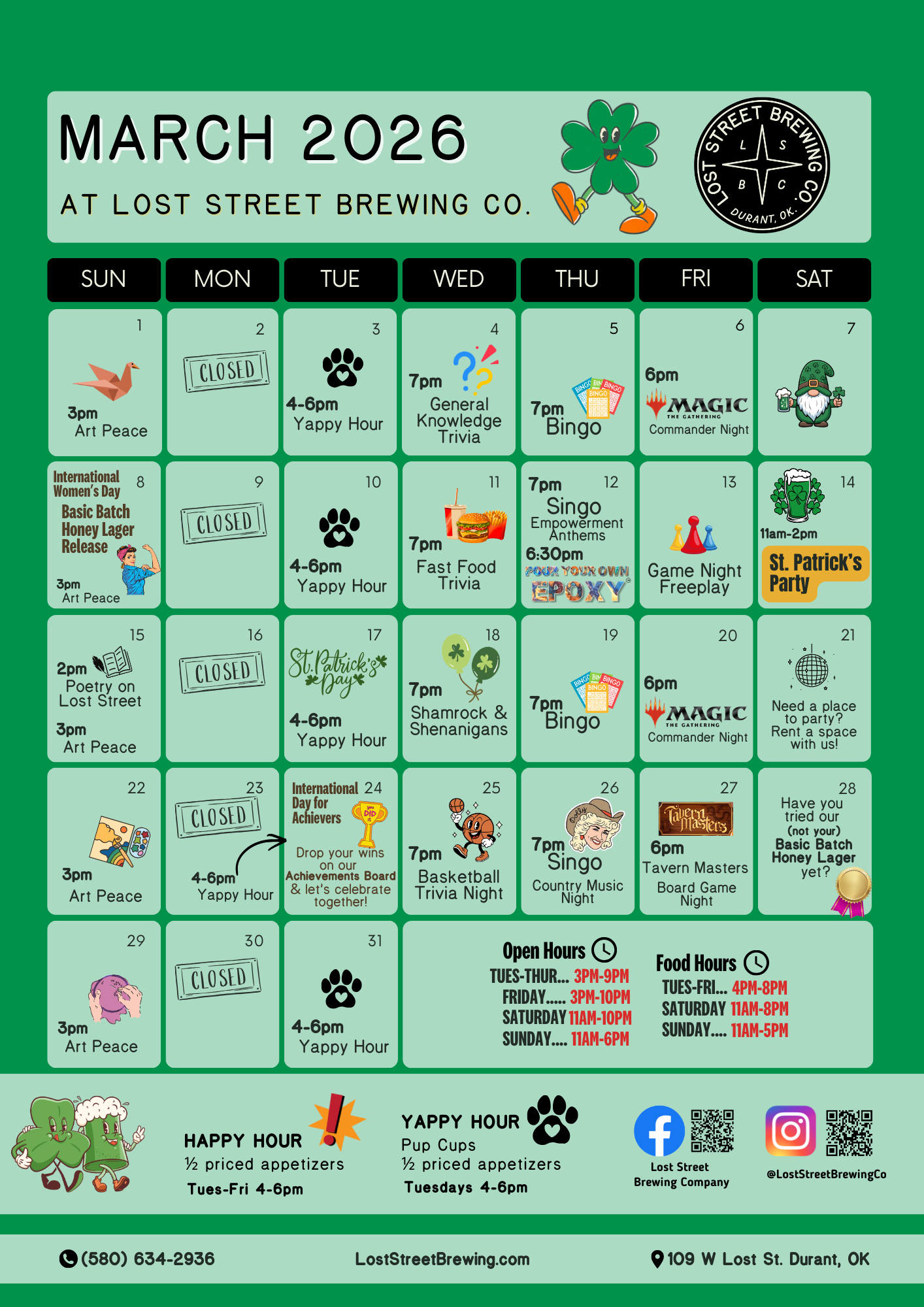 Photo of one of the Lost Street Brewery rooms decorated for an event