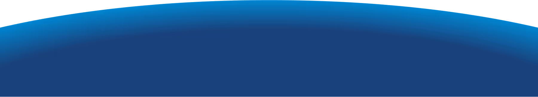 Curved blue gradient background with smooth transition from light to dark blue