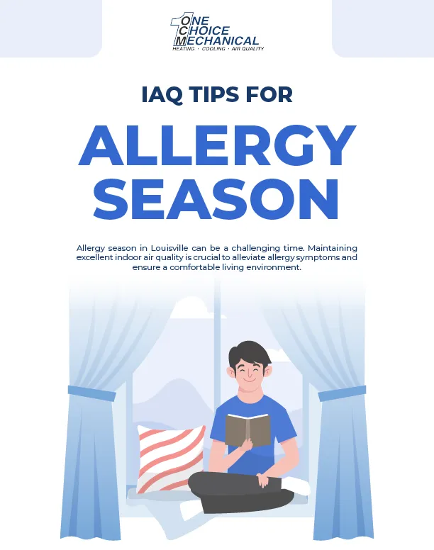 Person reading by window with curtains during allergy season tips