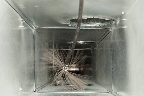 Water stream creating swirling pattern inside a metallic square pipe