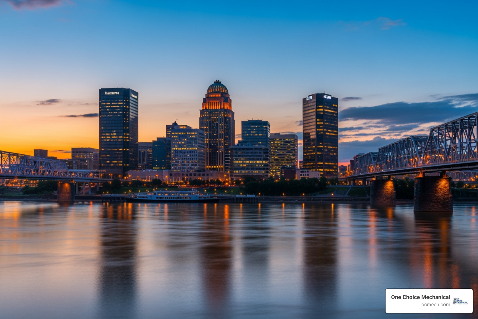 Louisville, KY skyline - licensed mini split contractor in st. matthews, ky