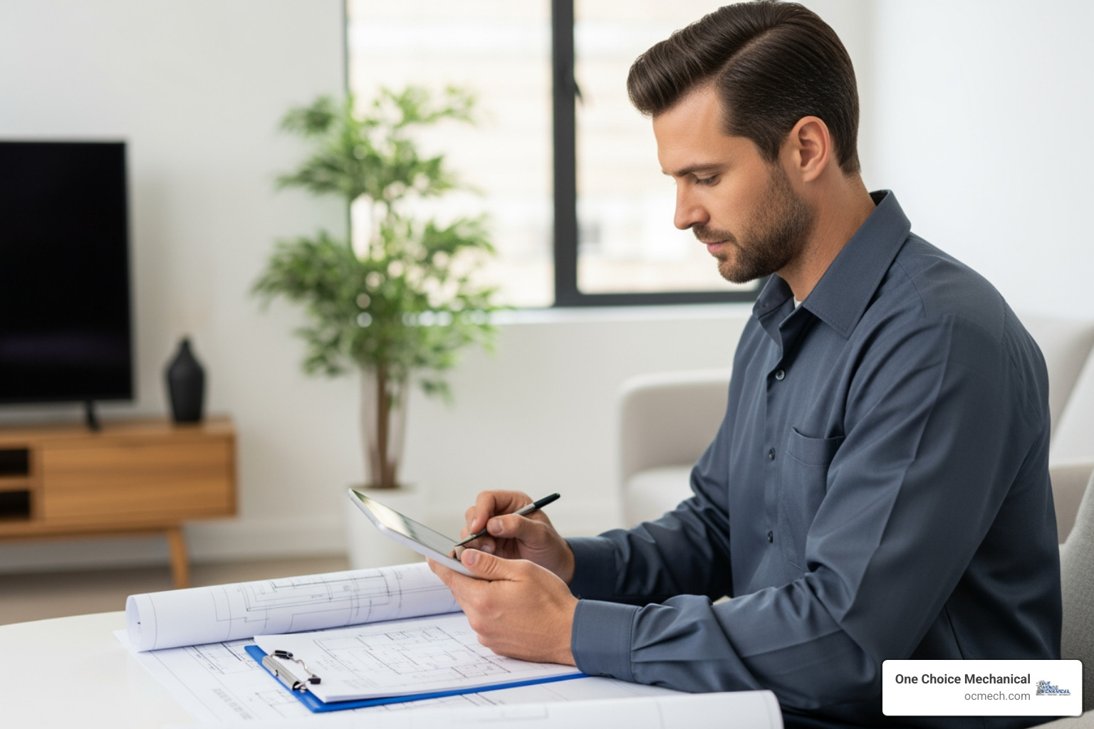 technician performing Manual J load calculation - furnace installation in jeffersontown ky technician performing Manual J load calculation - furnace installation in jeffersontown ky