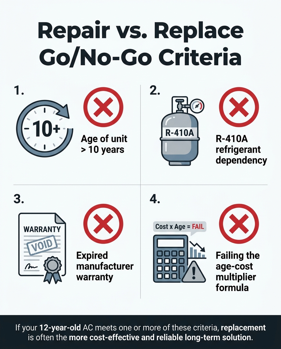 Repair vs. Replace Go/No-Go Criteria
