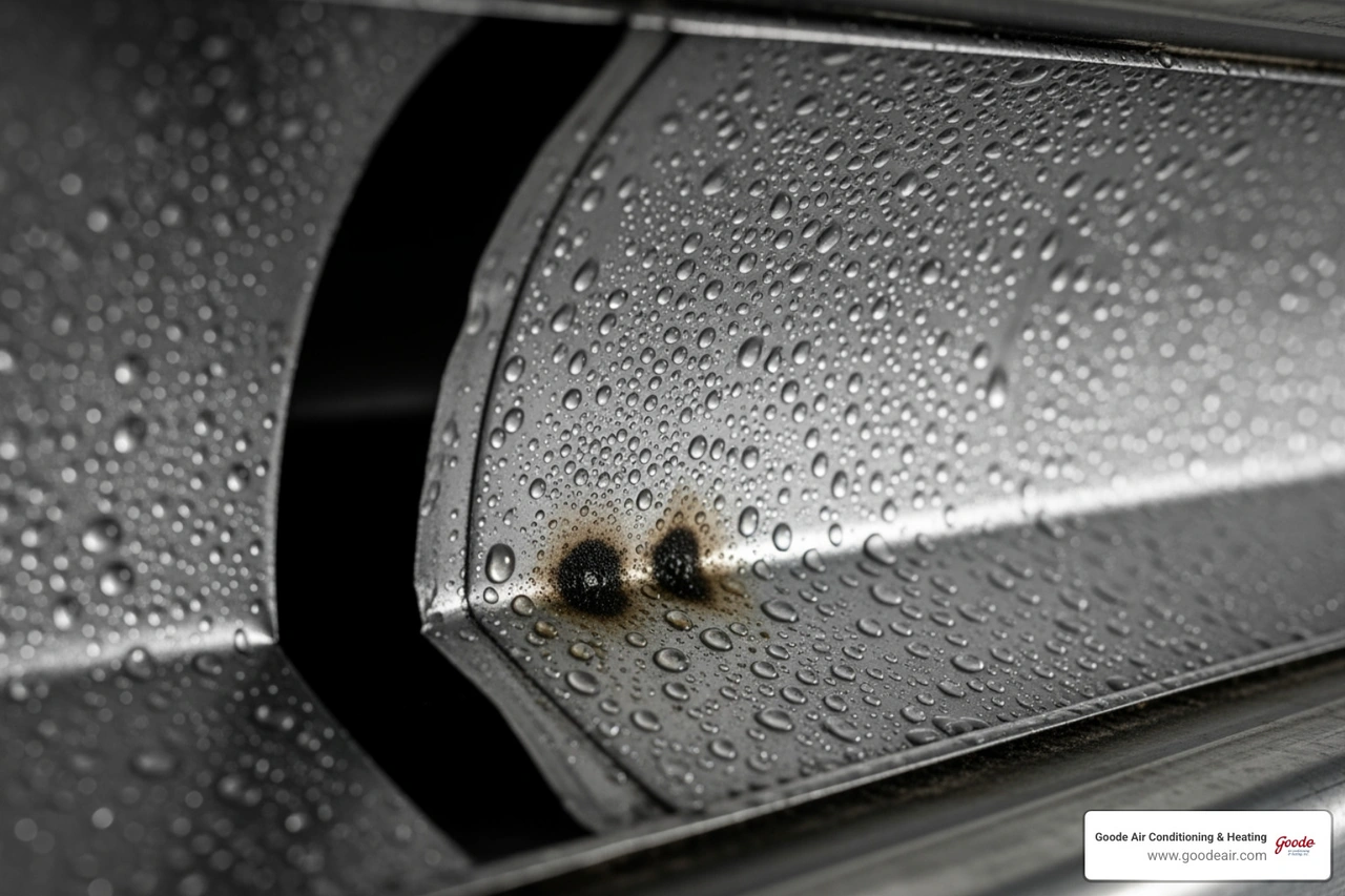 humidity affects duct contamination in home vents