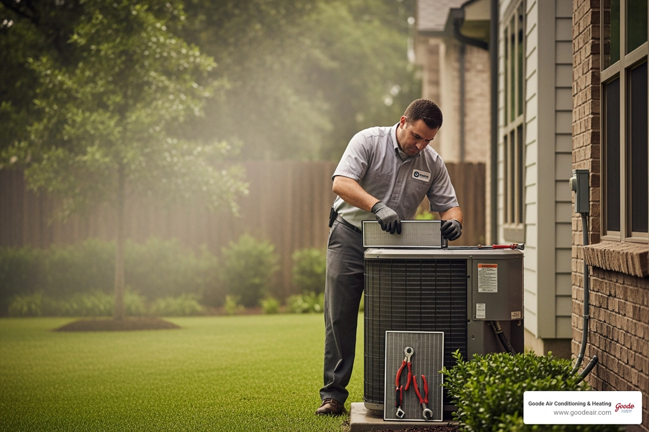 AC maintenance in extreme humidity, Northeast Houston home