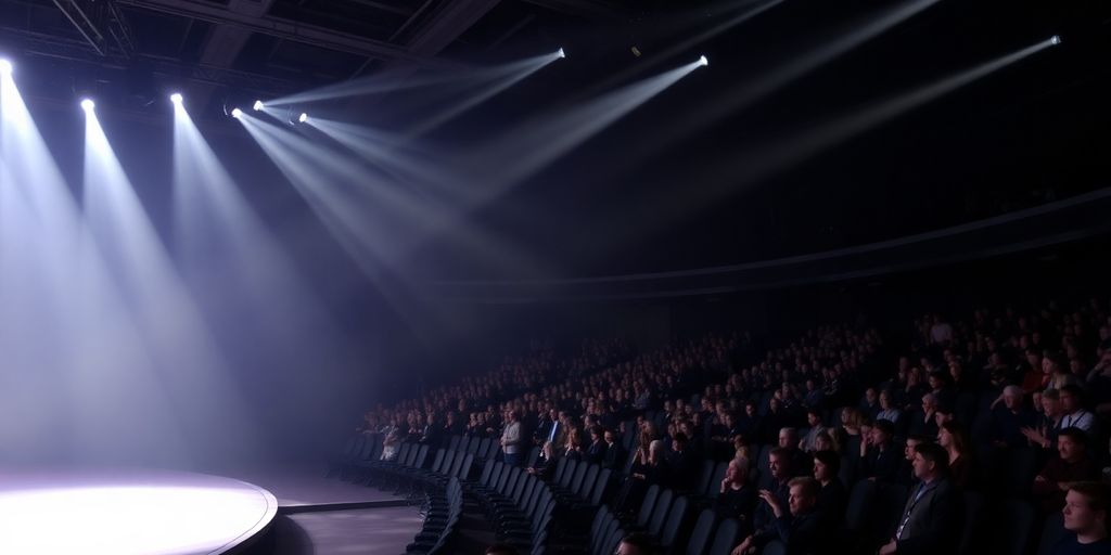 Empty seats turning full with people attending an event.