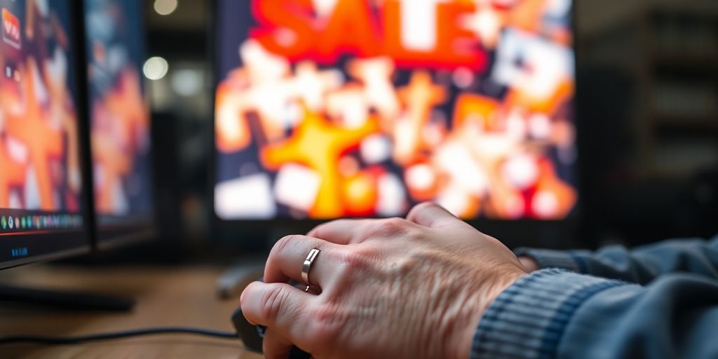 A person anxiously watching a ticket sales website.