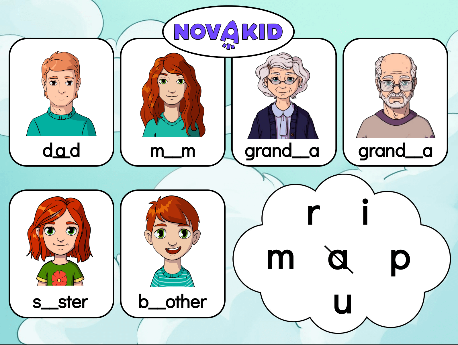 Family: Missing Letters