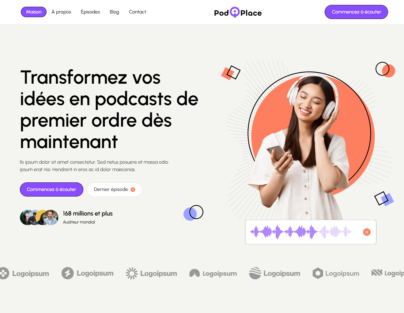Aperçu d’un site web réalisé, exemple de notre portfolio.