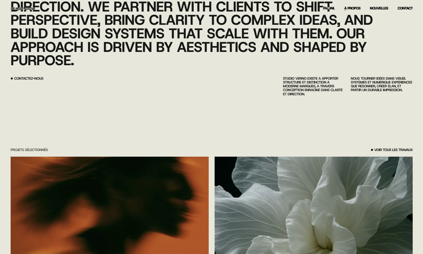 Aperçu d’un site web réalisé, exemple de notre portfolio.