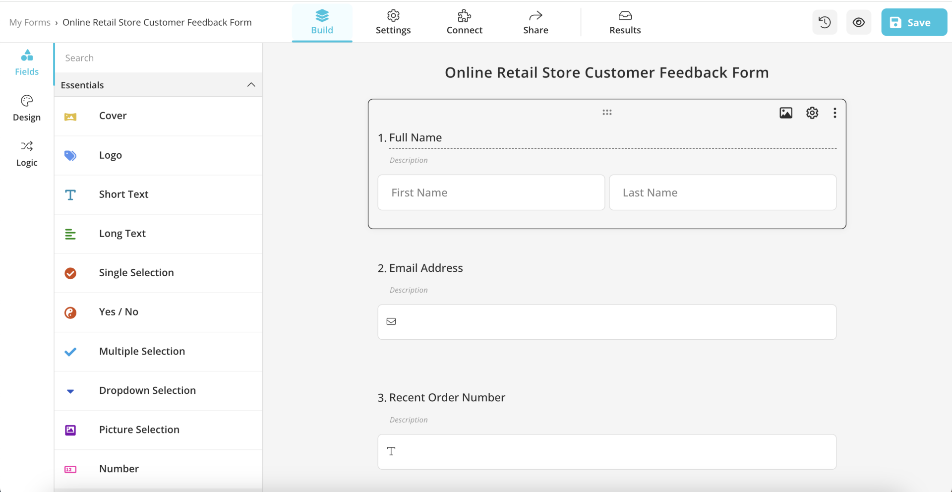 Forms.app form builder that natively integrates with Notion