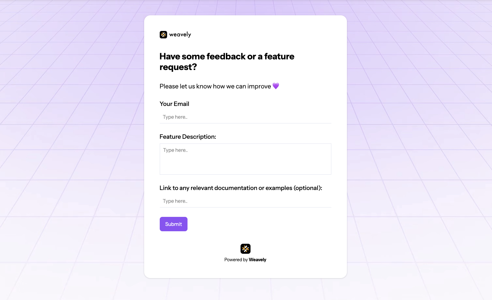 Custom fully on-brand form design