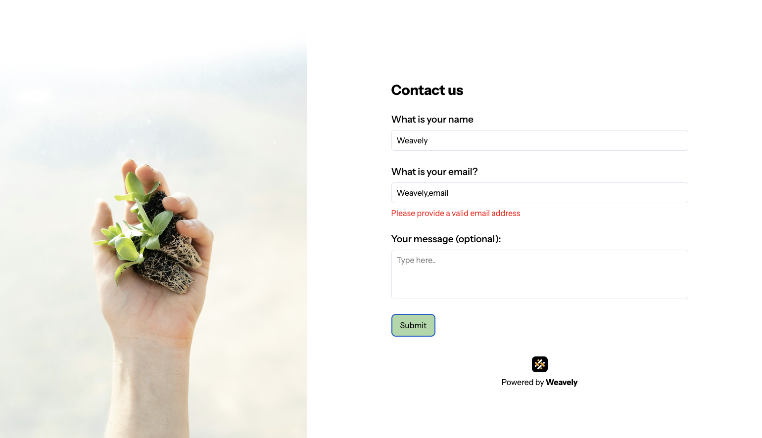 Tackling unclear error massaging in form design