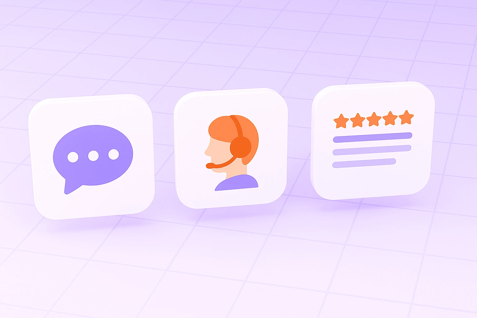 Different types of customer feedback surveys illustrated.