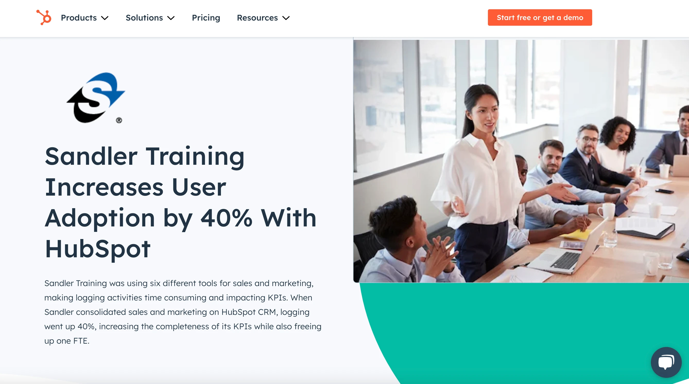 An example of Hubspot's opt-in page for their case study lead magnet
