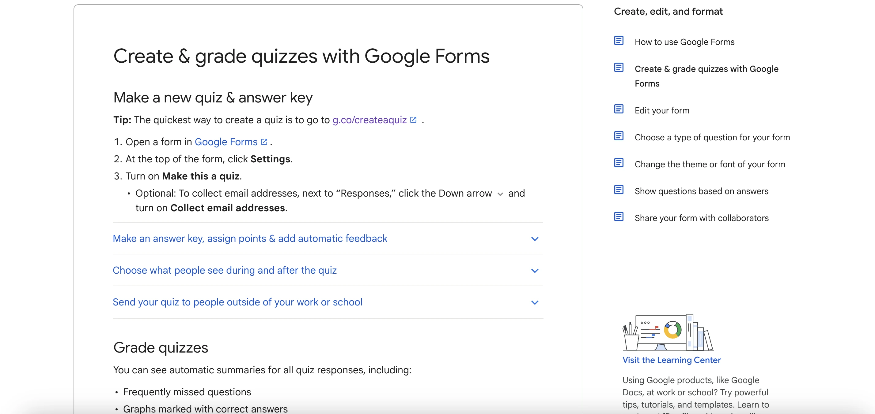 Free quiz maker Google Forms