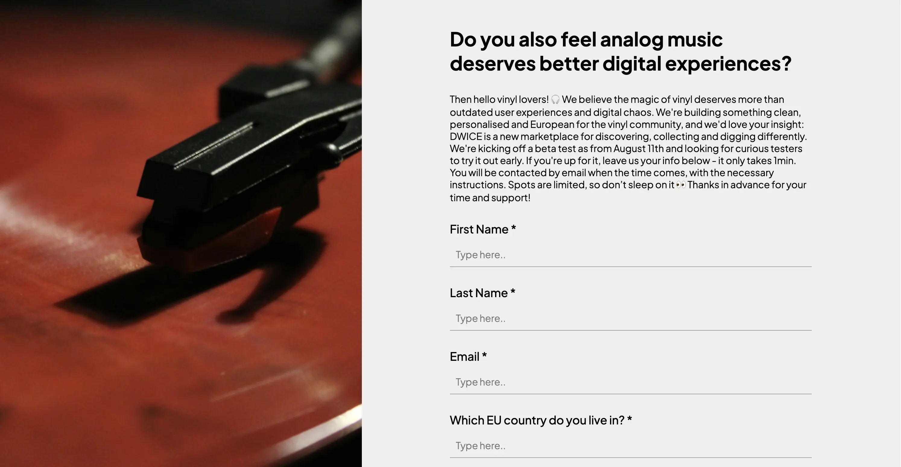 Screenshot of a Google form translated to English using Weavely AI
