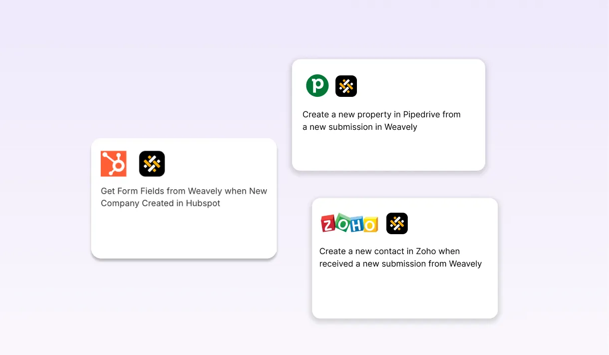 Syncing your leads data from Weavely with your CRM platform
