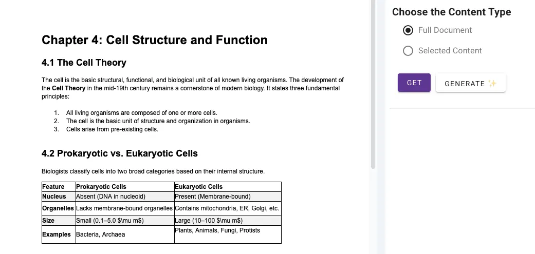 Creating a quiz from Google Doc with an extension Form builder for Docs