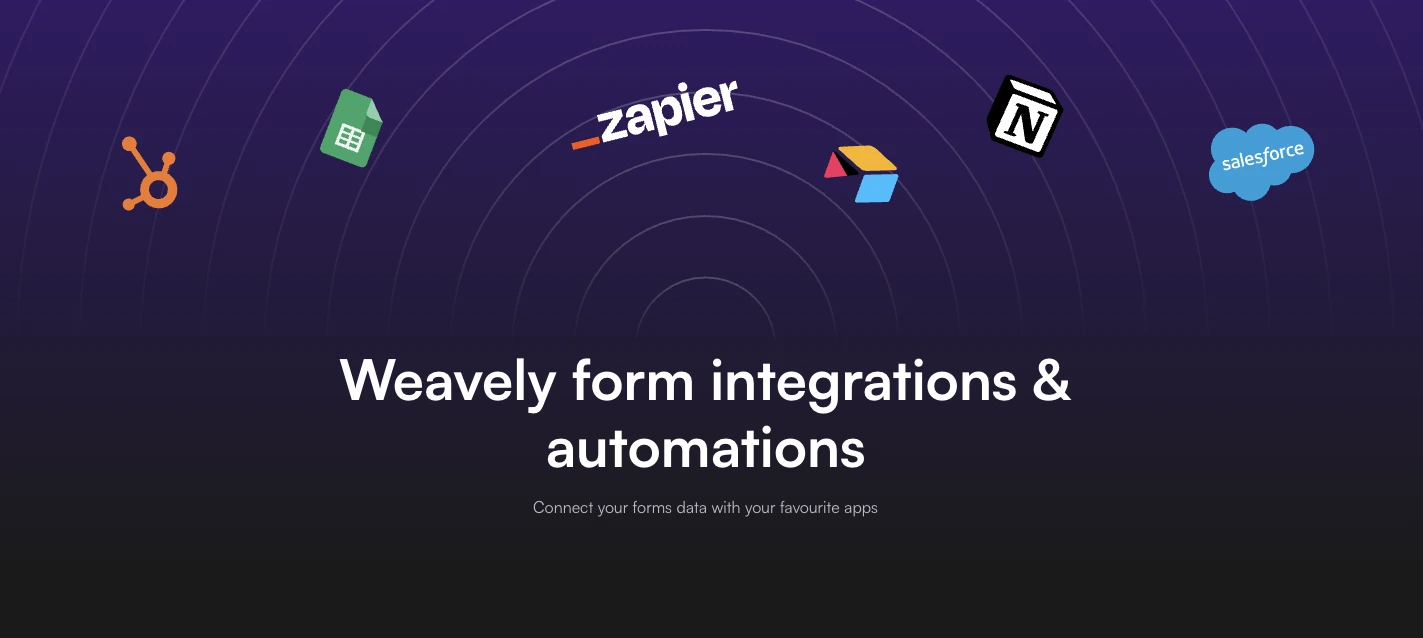 Contact management in hospitality business with Weavely forms and direct integration with tools like HubSpot or Notion